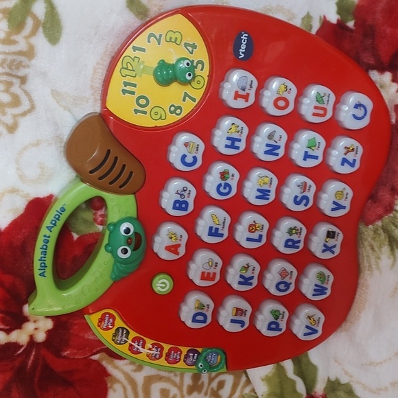 vtech | Toys | Vtech Alphabet Apple Learning Toy Red And Green | Poshmark